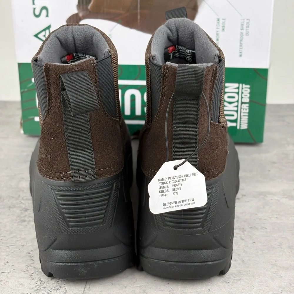 Staheekum Men's Yukon 3M Thinsulate Winter Snow Boots Size 10 Brown New In Box